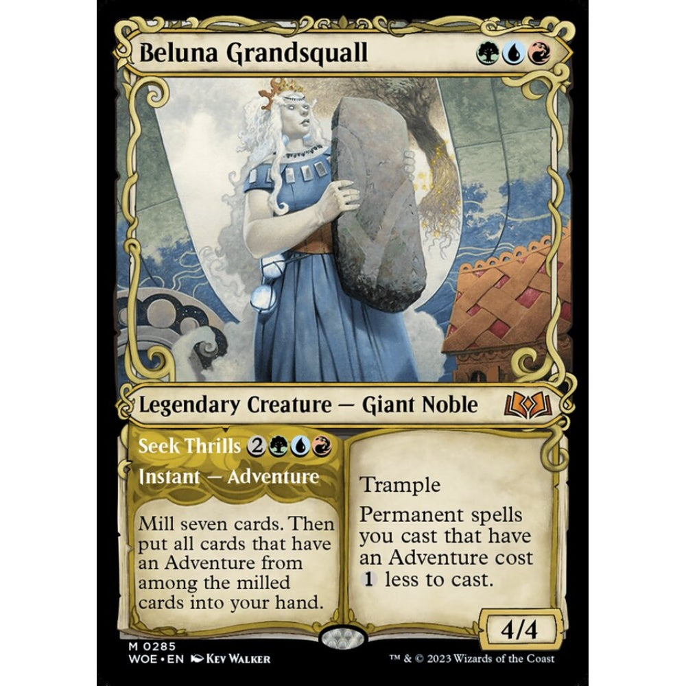 Beluna Grandsquall // Seek Thrills, mythic, 285, Magic the Gathering, Wilds of Eldraine