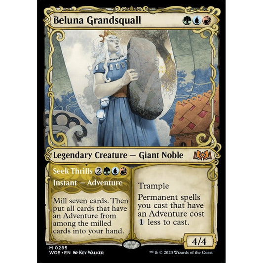 Beluna Grandsquall // Seek Thrills, mythic, 285, Magic the Gathering, Wilds of Eldraine