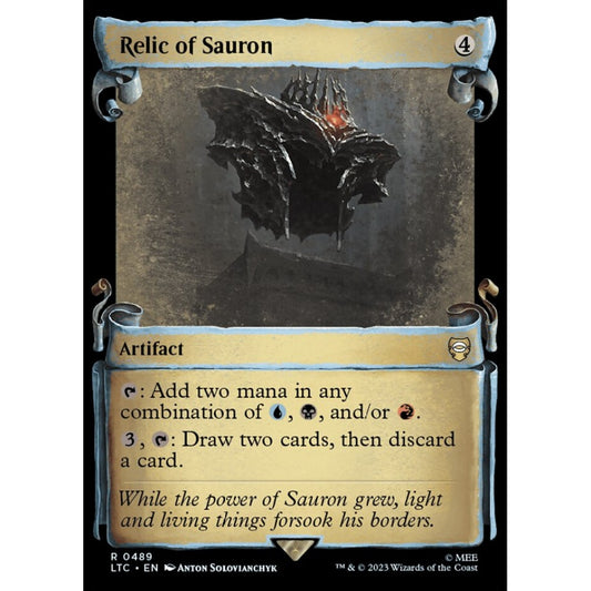 Relic of Sauron, rare, 489, Magic the Gathering, Tales of Middle-earth Commander