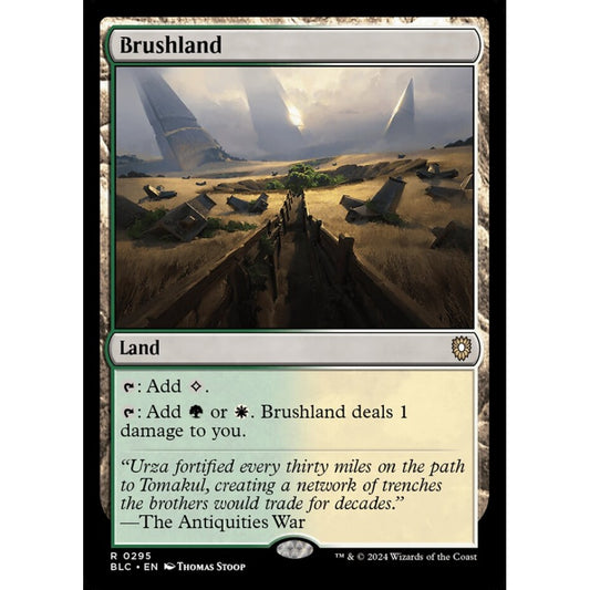Brushland, 295, rare, Magic: The Gathering, Bloomburrow