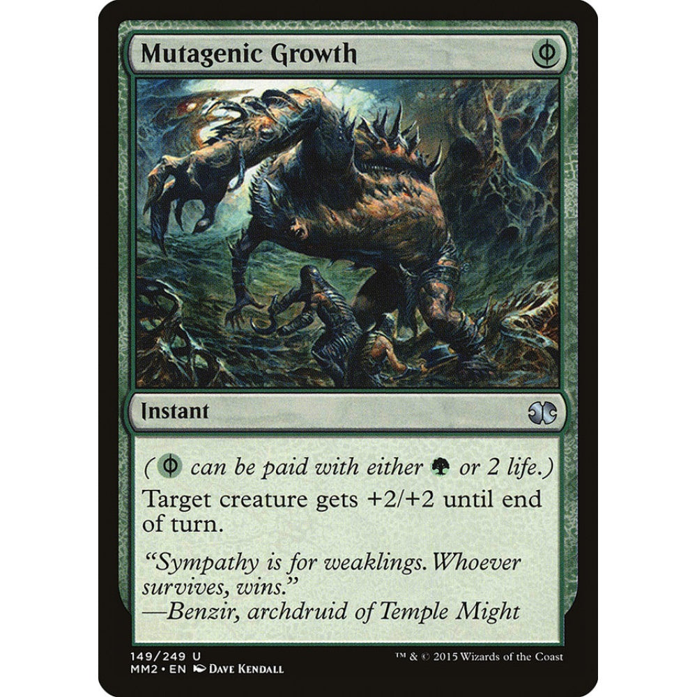 Mutagenic Growth uncommon 149 Magic the Gathering Modern Masters 2015 Japanese
