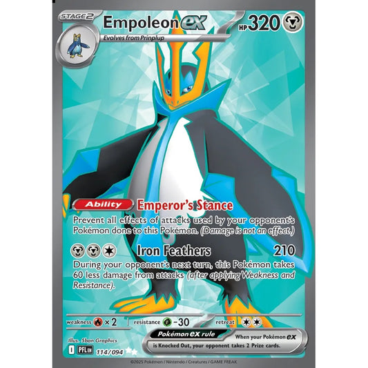 Empoleon ex Ultra Rare 114/094 Pokemon Card Game Phantasmal Flames