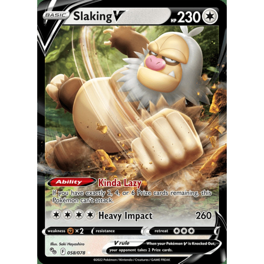 Slaking V Double Rare 058/078 Pokemon Card Game Pokémon Go