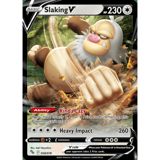 Slaking V Double Rare 058/078 Pokemon Card Game Pokémon Go