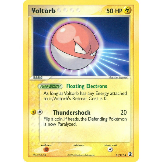 Voltorb Common 85/112 Pokemon Card Game EX FireRed & LeafGreen