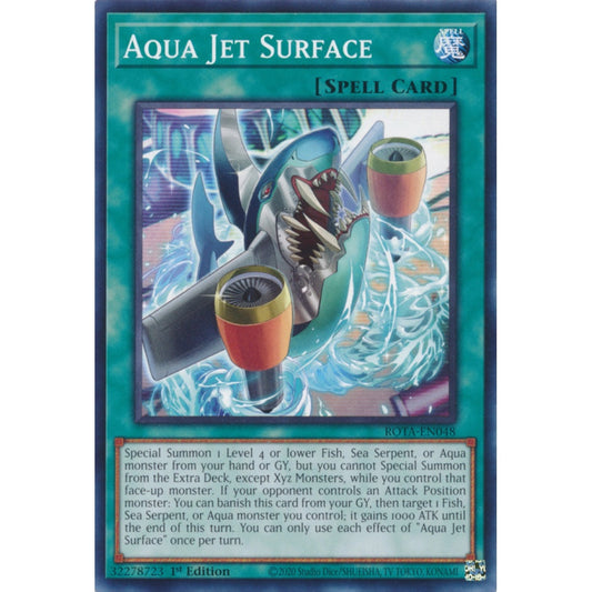 Aqua Jet Surface ROTA-EN048 Common Common Yu-Gi-Oh Rage of the Abyss in Art