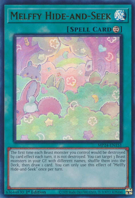 Melffy Hide-and-Seek MP24-EN151 Ultra Ultra Rare Yu-Gi-Oh 25th Anniversary Tin: Dueling Mirrors in Art