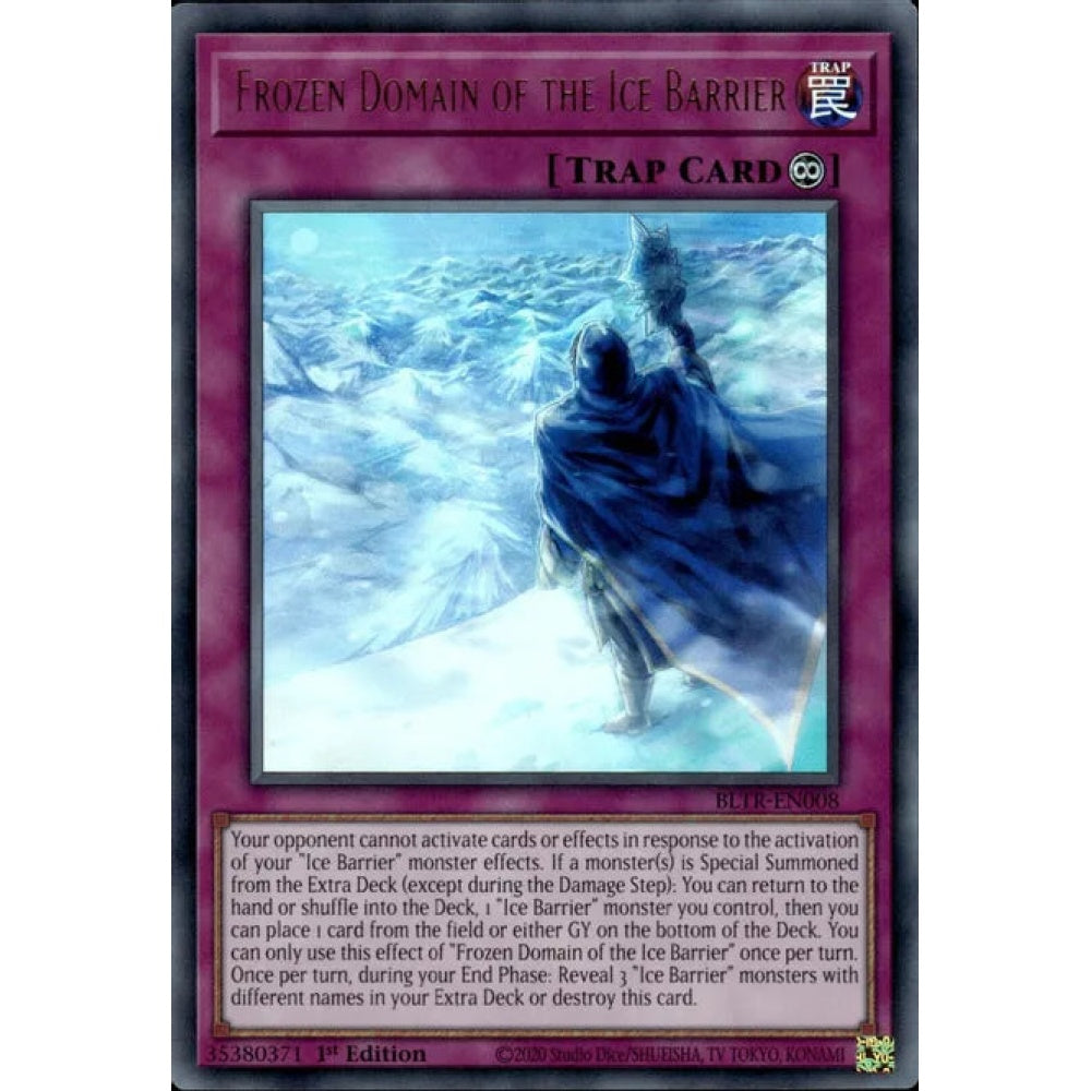 Frozen Domain of the Ice Barrier, BLTR-EN008, Ultra Rare, Yu-Gi-Oh!, Battles of Legend: Terminal Revenge