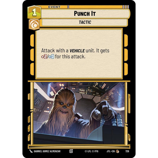 Punch It, C, JTL 729) Foil, Star Wars Unlimited