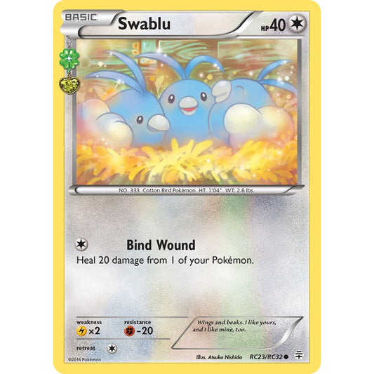 Swablu Common RC23/RC32 Pokemon Card Game Generations