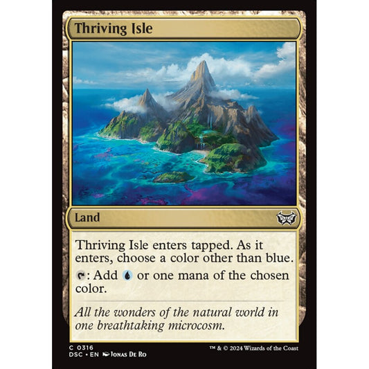 Thriving Isle, 316, common, Magic: The Gathering, Duskmourn: House of Horror
