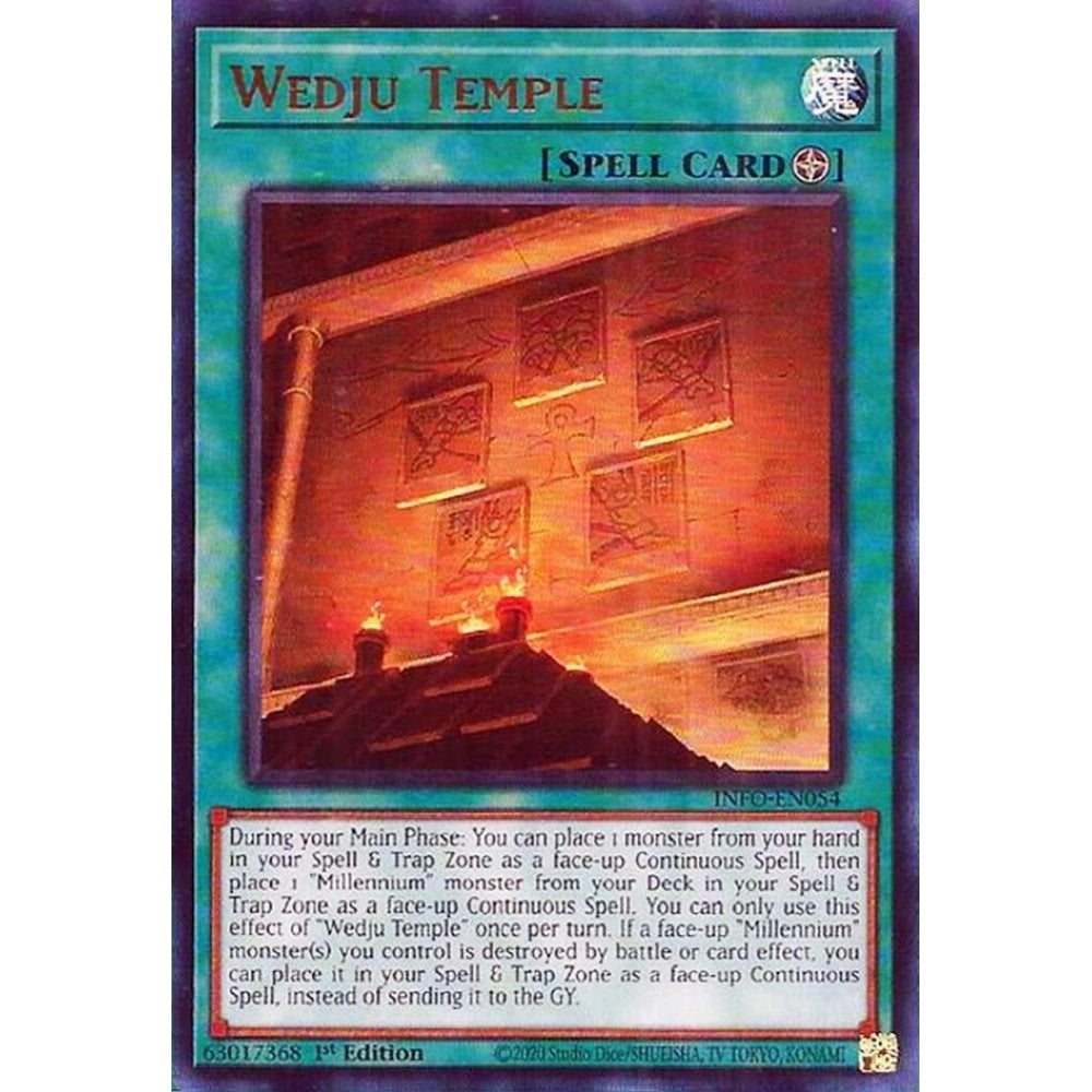 Wedju Temple INFO-EN054 Ultra Yu-Gi-Oh The Infinite Forbidden