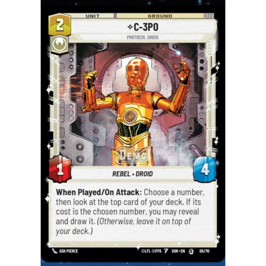 C-3P0, 238, S, Star Wars Unlimited, Sparks Of Rebellion
