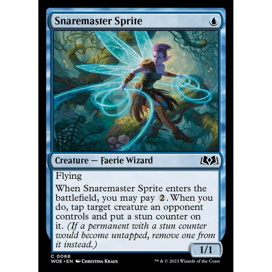 Snaremaster Sprite, common, 68, Magic the Gathering, Wilds of Eldraine