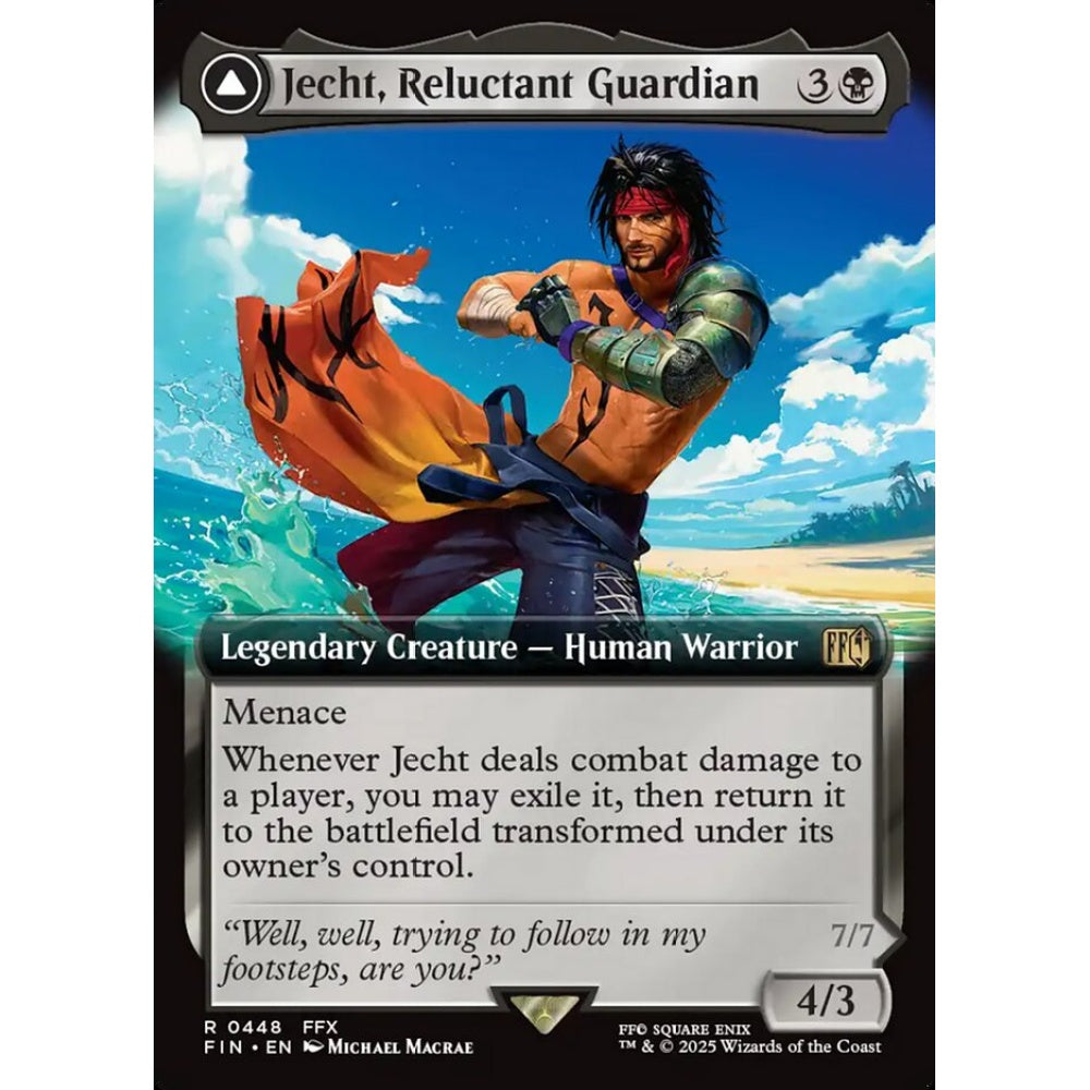 Jecht, Reluctant Guardian // Braska's Final Aeon rare 448 Magic the Gathering Final Fantasy