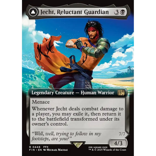 Jecht, Reluctant Guardian // Braska's Final Aeon rare 448 Magic the Gathering Final Fantasy