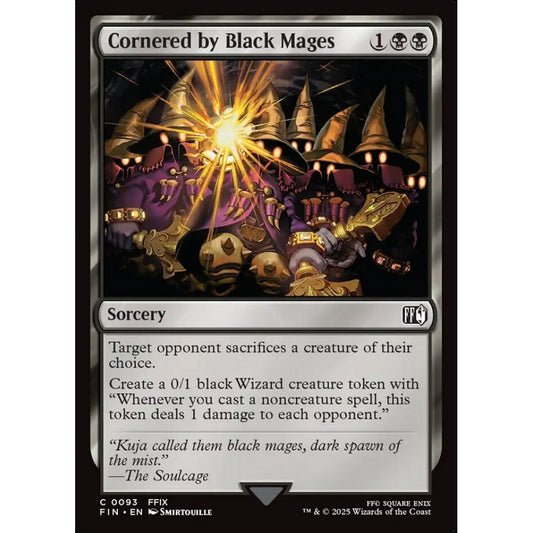 Cornered by Black Mages common 93 Magic the Gathering Final Fantasy