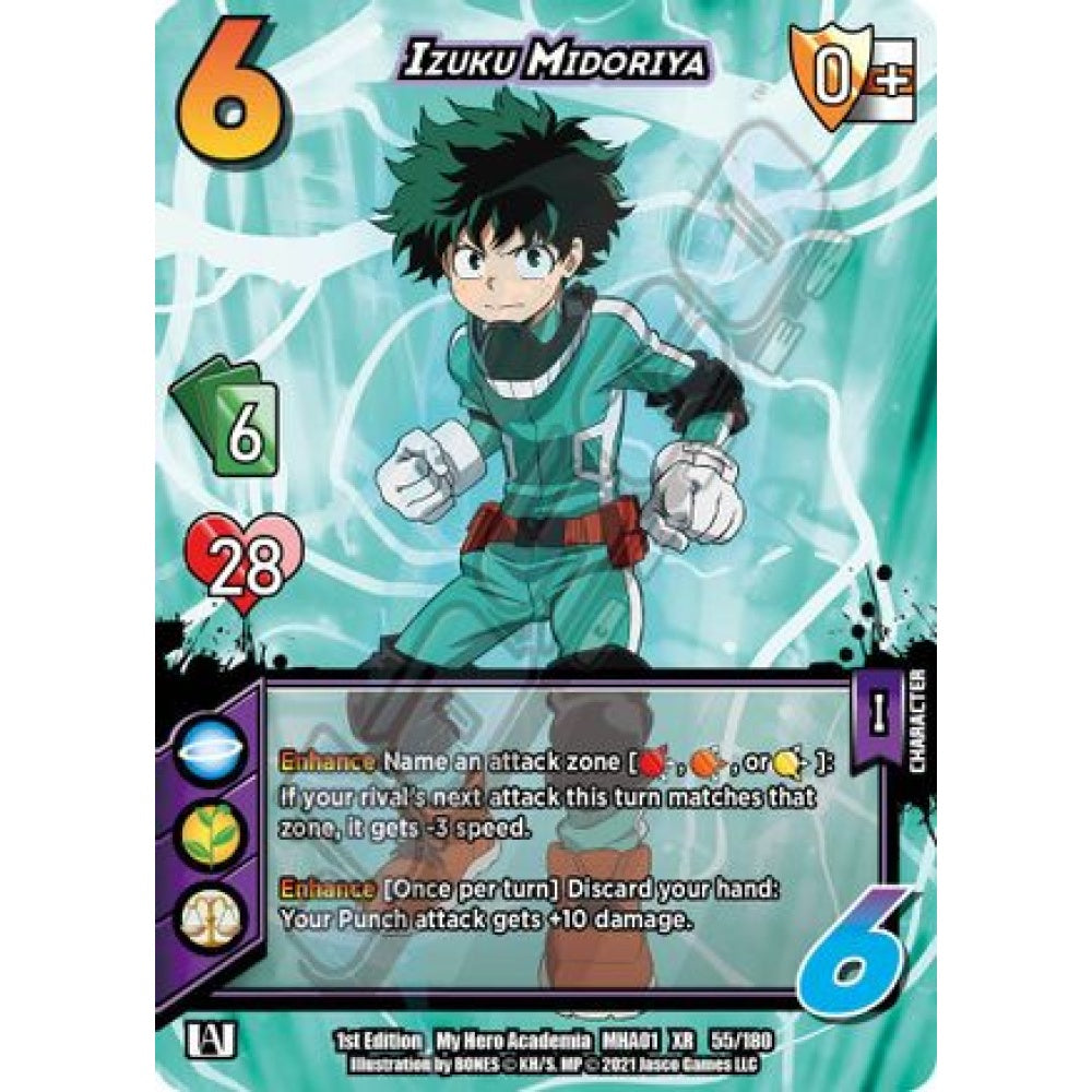 Izuku Midoriya, 55/180, XR, UniVersus, MHA01 My Hero Academia