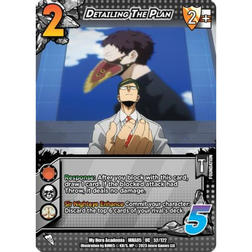 Detailing The Plan, 52/122, UC, UniVersus, MHA05 Undaunted Raid