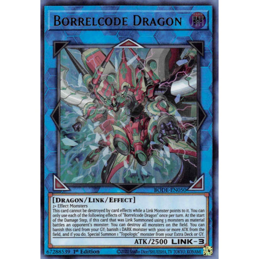 Borrelcode Dragon MP25-EN040 Starlight Starlight Rare Yu-Gi-Oh 2025 Mega-Pack Tin in Art