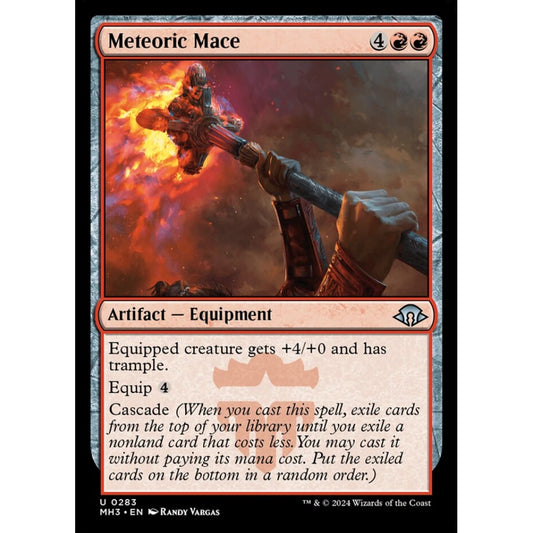 Meteoric Mace, 283, uncommon, Magic: The Gathering, Modern Horizons 3