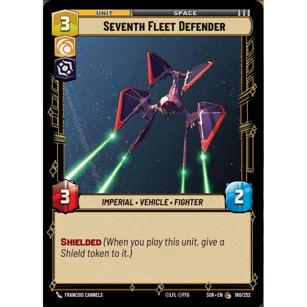 Seventh Fleet Defender, 180, C, Star Wars Unlimited, Sparks Of Rebellion