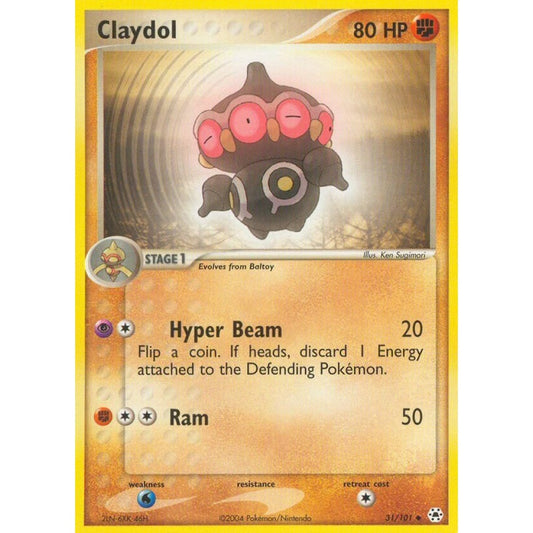 Claydol Uncommon 31/101 Pokemon Card Game EX Hidden Legends