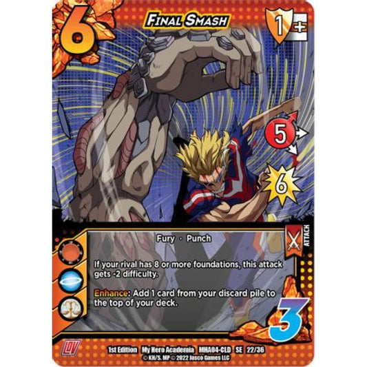 Final Smash, 22/36, SE, UniVersus, MHA04 League of Villains