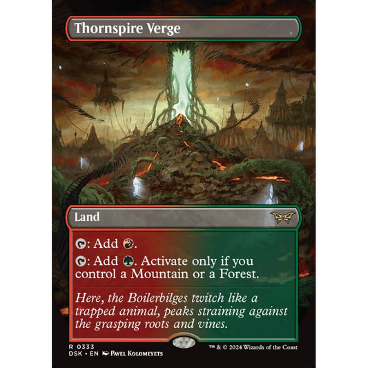 Thornspire Verge, 333, rare, Magic: The Gathering, Duskmourn: House of Horror