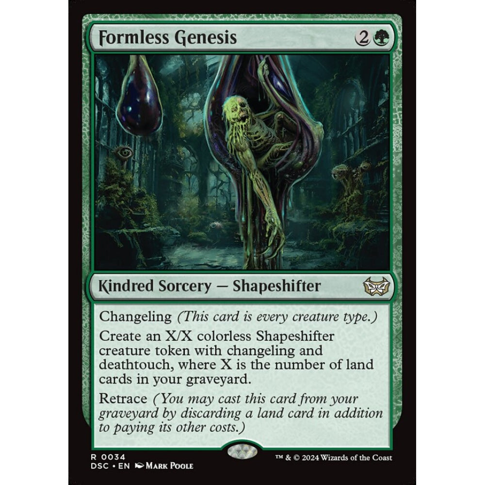 Formless Genesis, 34, rare, Magic: The Gathering, Duskmourn: House of Horror