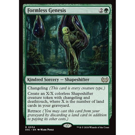 Formless Genesis, 34, rare, Magic: The Gathering, Duskmourn: House of Horror
