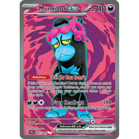 Munkidori ex Ultra Rare 083/064 Pokemon Card Game Shrouded Fable