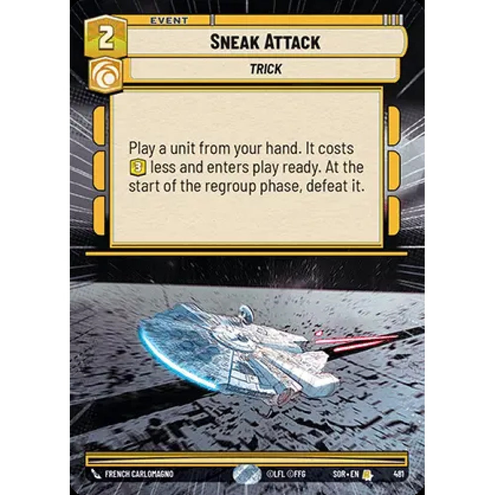 Sneak Attack, 481, R, Star Wars Unlimited, Sparks Of Rebellion