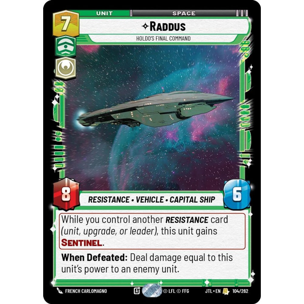 Raddus, R, JTL 104), Star Wars Unlimited