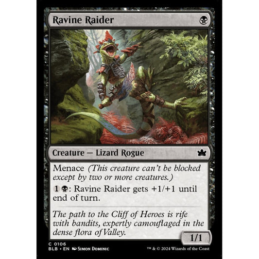 Ravine Raider, 106, common, Magic: The Gathering, Bloomburrow