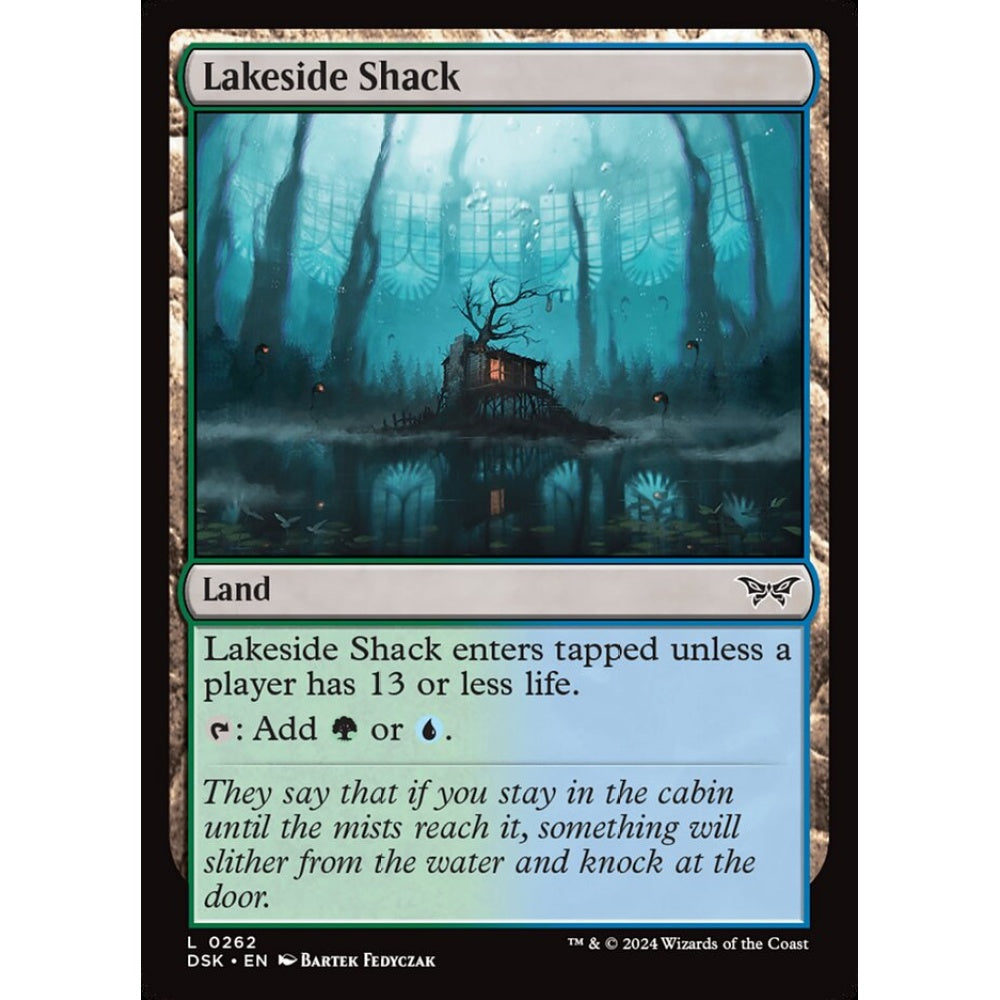Lakeside Shack, 262, common, Magic: The Gathering, Duskmourn: House of Horror