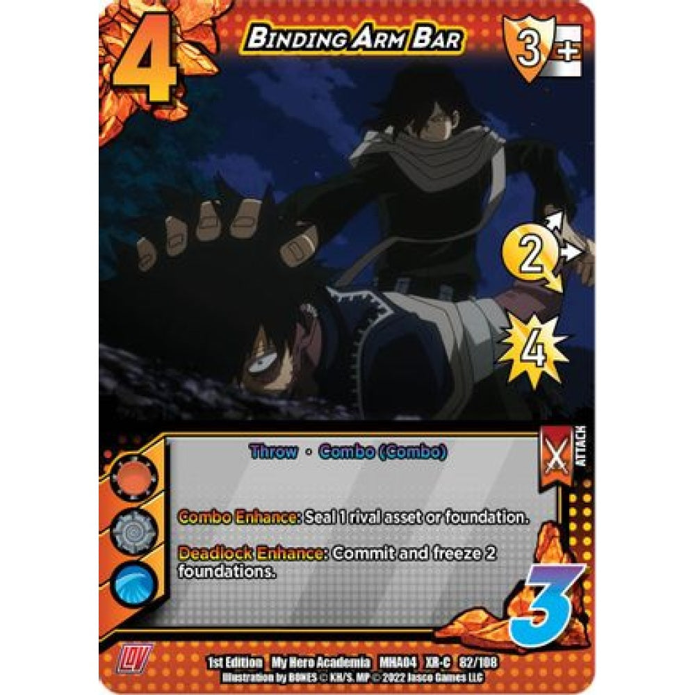 Binding Arm Bar, 082/108, XR-C, UniVersus, MHA04 League of Villains