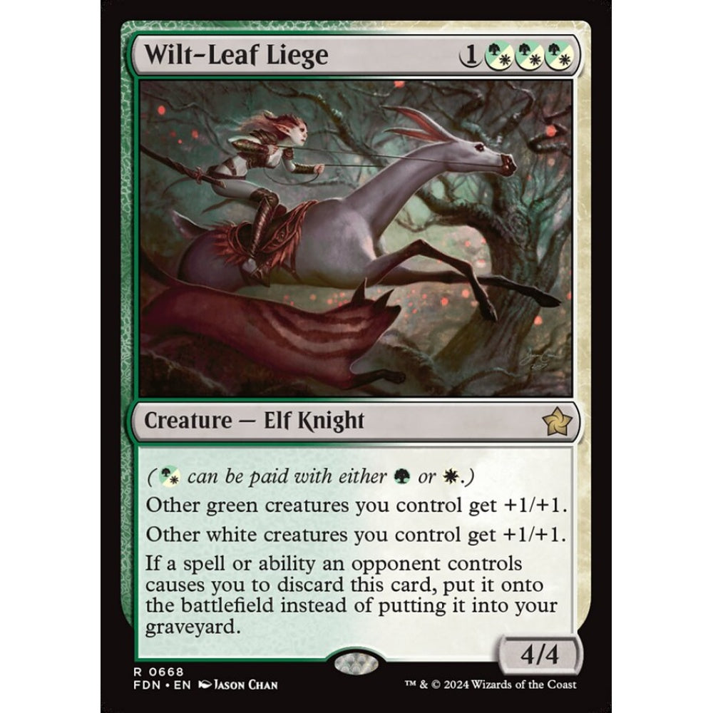 Wilt-Leaf Liege, 668, rare, Magic: The Gathering, Foundations