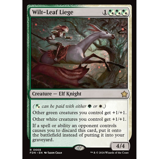 Wilt-Leaf Liege, 668, rare, Magic: The Gathering, Foundations