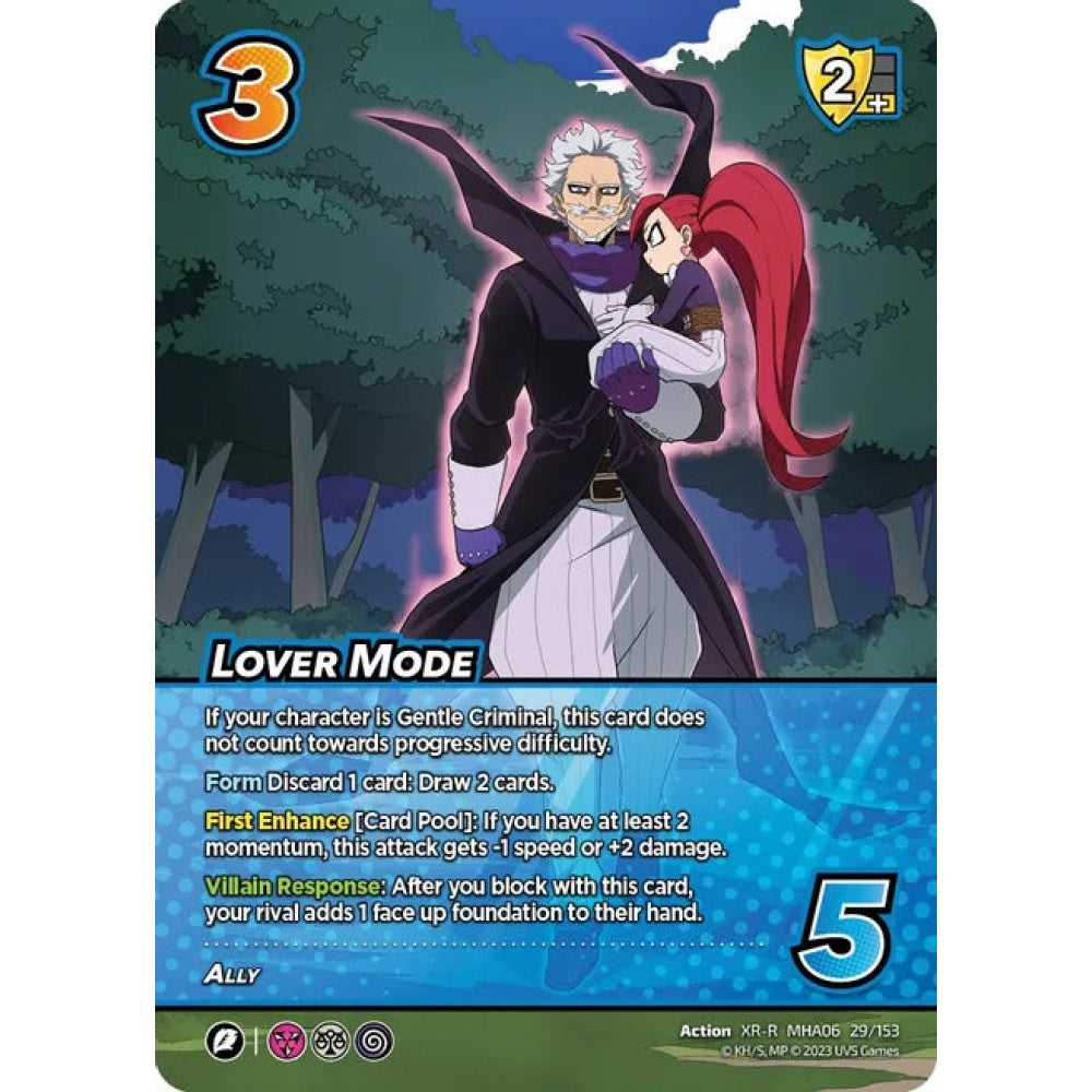 Lover Mode, 29/153, XR-R, UniVersus, MHA06 Jet Burn