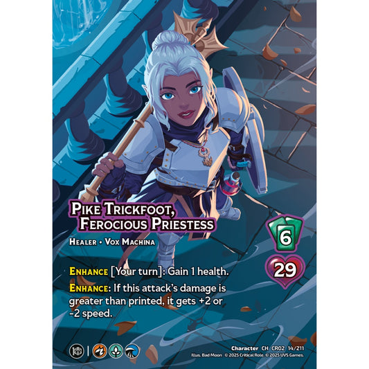 Pike Trickfoot, Ferocious Priestess, 14/211, CR02, Universus, Critical Role: Heroes Of Exandria, Character, CH
