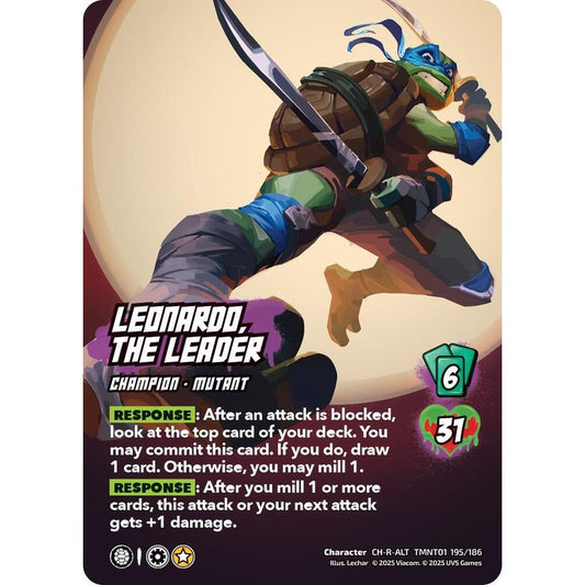 Leonardo, the Leader 195/186 TMNT01 Universus Teenage Mutant Ninja Turtles Character CH-R-ALT