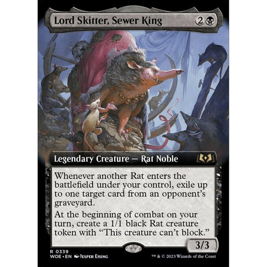 Lord Skitter, Sewer King, rare, 339, Magic the Gathering, Wilds of Eldraine