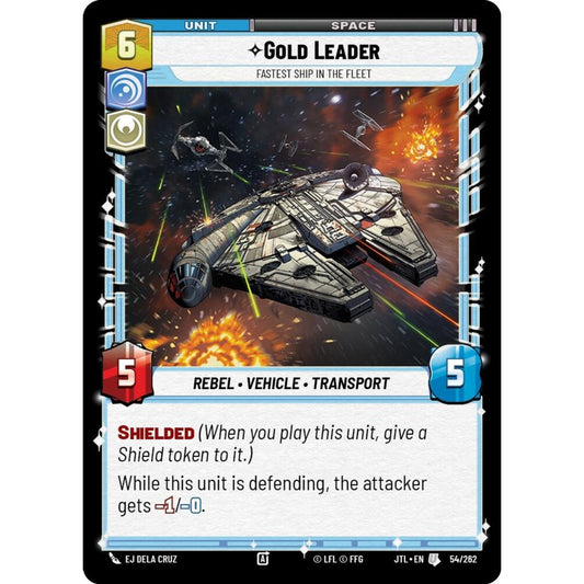 Gold Leader, U, JTL 054), Star Wars Unlimited