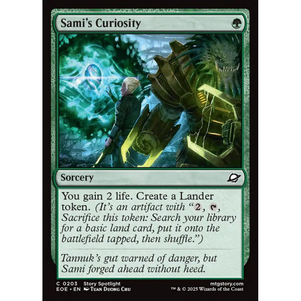 Sami's Curiosity common 203 Magic the Gathering Edge of Eternities