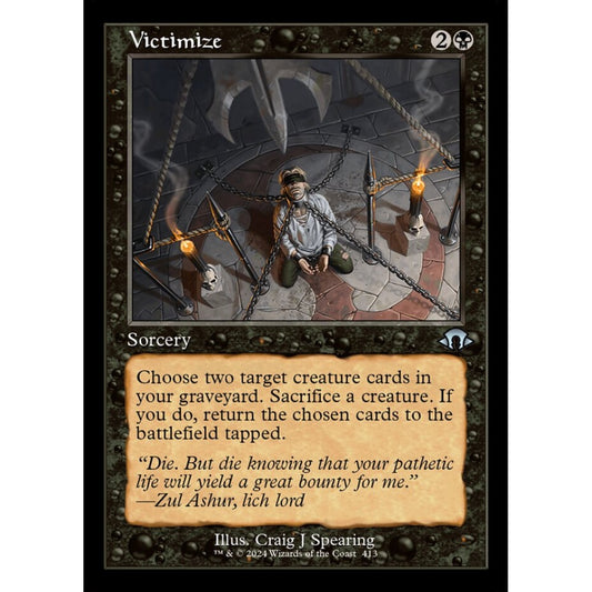 Victimize, 413, uncommon, Magic: The Gathering, Modern Horizons 3