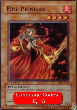 Fire Princess (V.1 - Super Rare) - Labyrinth of Nightmare (Super Rare) [LON-034]