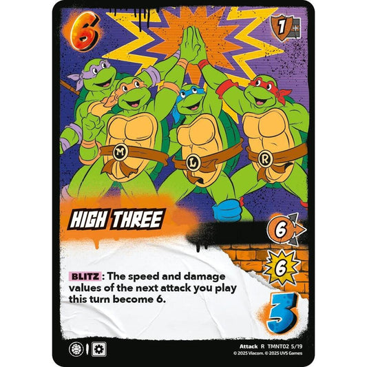 High Three 5/19 TMNT02 Universus Teenage Mutant Ninja Turtles Starter Deck Attack R