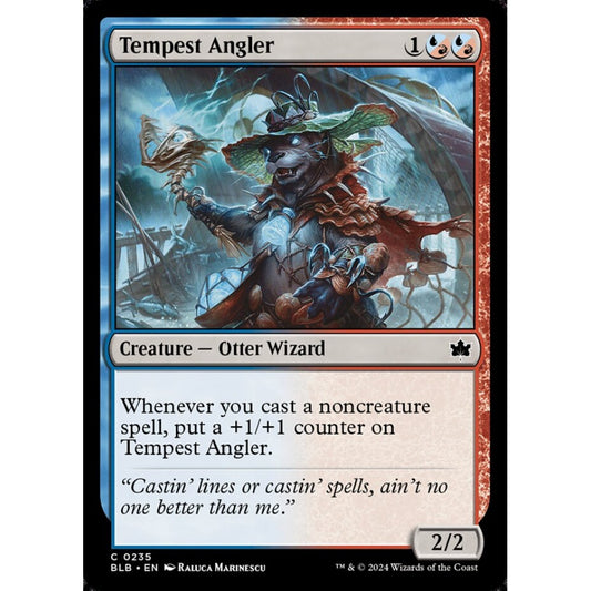 Tempest Angler, 235, common, Magic: The Gathering, Bloomburrow