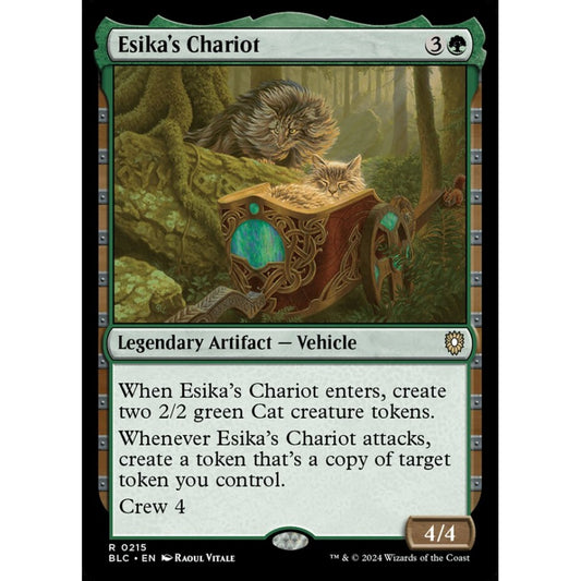 Esika's Chariot, 215, rare, Magic: The Gathering, Bloomburrow